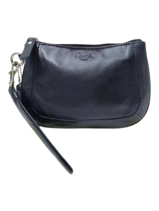 Coach Handbags - Vintage Coach Ashley Black Leather Zipper Closure Wristlet Coin Wallet